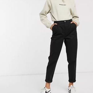 NWOT ASOS Women’s Black High Waisted Chinos Pants Size US 4